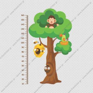 Παιδικός υψομετρητής "Δέντρο & Ζωάκια"